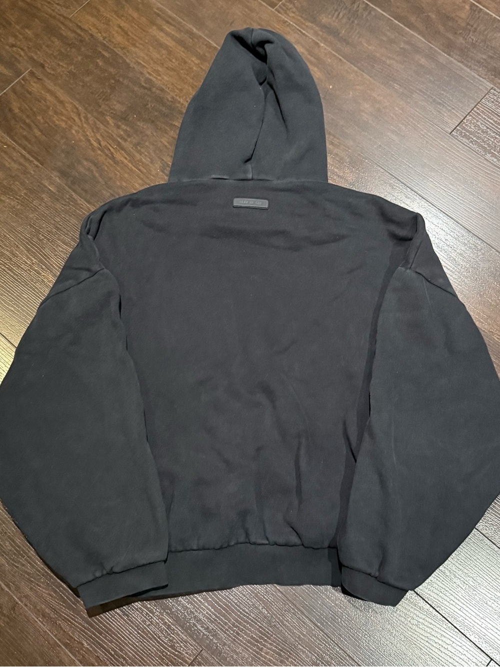 Fear of God Essentials Black Hoodie Pullover Sweatshirt Men’s Size XL Oversized - Picture 8 of 15